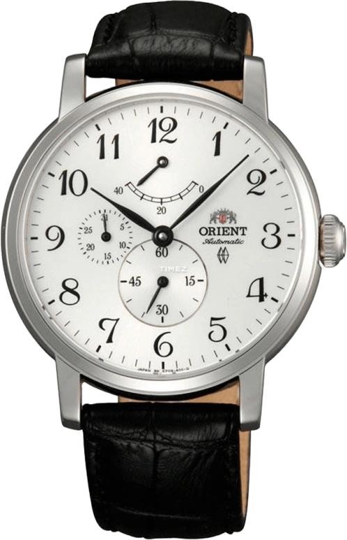 Orient,Classic 41mm,41mm,Stainless Steel,Silver,Automatic,Day,Power Reserve Indicator,FEZ09005W