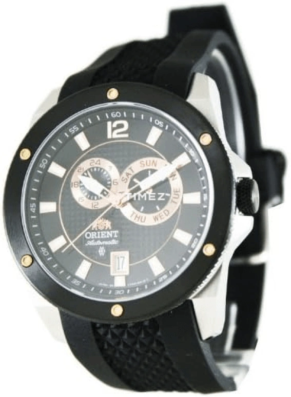 Orient,Sports 42mm,42mm,Stainless Steel,Black,Automatic,Date,Day,SET0H002B0