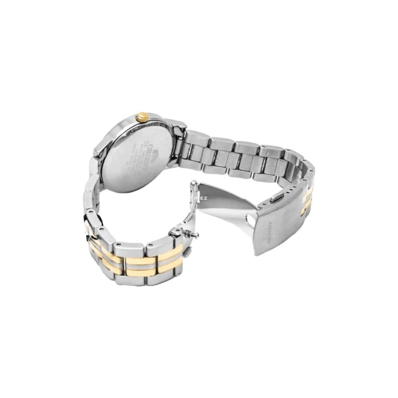 Orient,Other 32mm,32mm,Stainless Steel,White,Quartz,Day,Sapphire,Crystal Glass,FUNG7002W