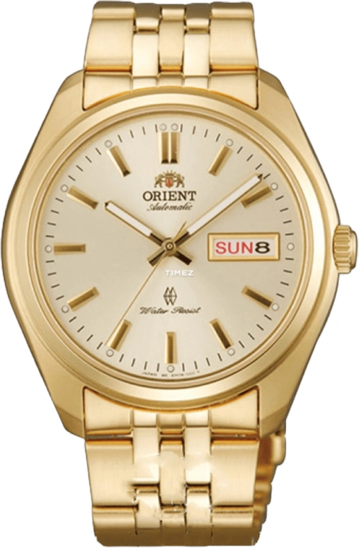 Orient,Other 39mm,39mm,Stainless Steel,Stainless Steel,Gold,Automatic,Date,Day,SEM78001CB