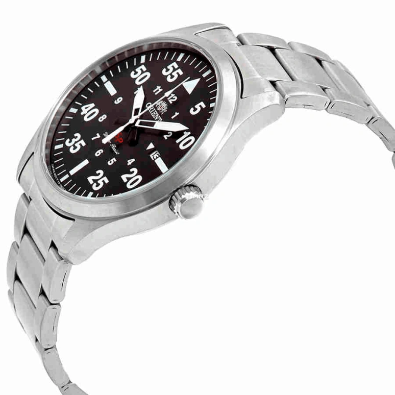 Orient,Sports 42mm,42mm,Stainless Steel,Black,Quartz,Day,Sapphire,Crystal Glass,FUNG2001B