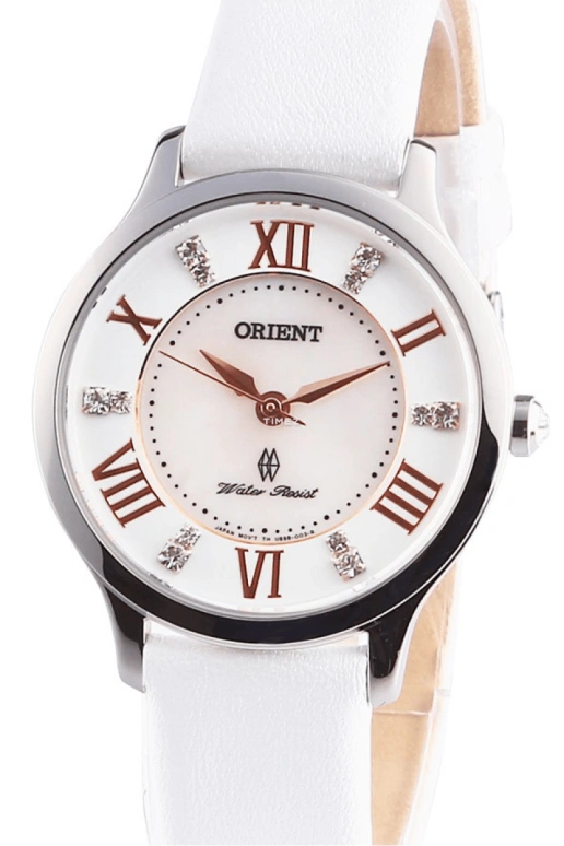 Orient,Other 30.50mm,30.50mm,Stainless Steel,White,Quartz,Sapphire,Crystal Glass,Round,FUB9B005W