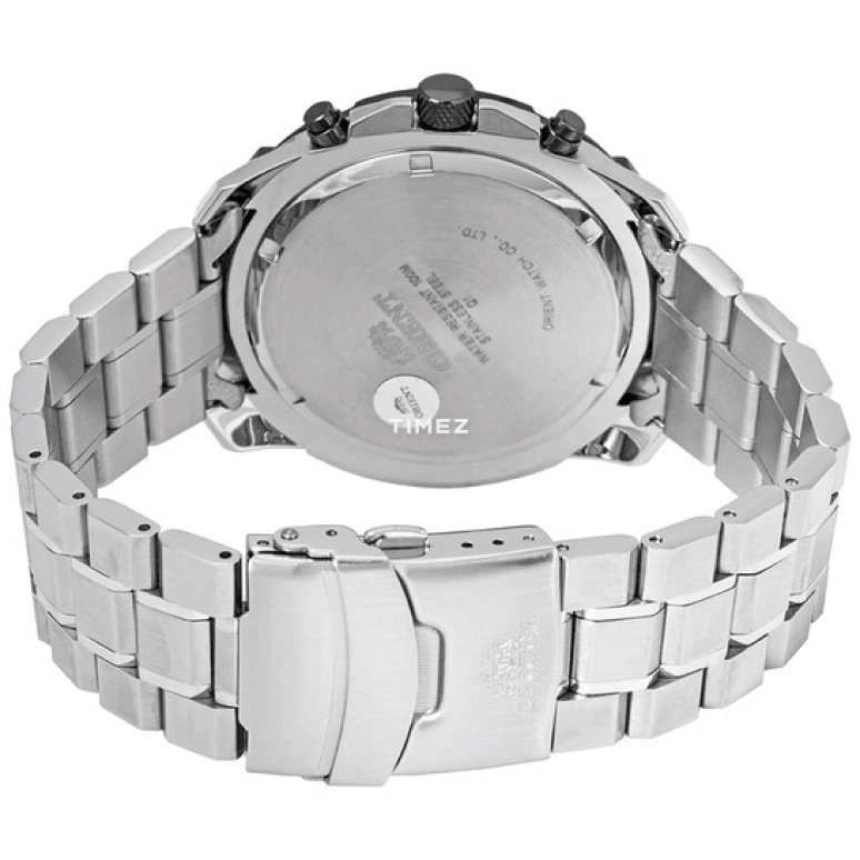 Orient,Sports 50.50mm,50.50mm,Stainless Steel,Black,Quartz,Chronograph,Day,FTD10002B