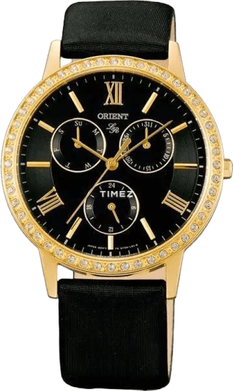 Orient,Sports 37mm,37mm,Yellow Gold,Black,Quartz,Date,Day,UT0H003B