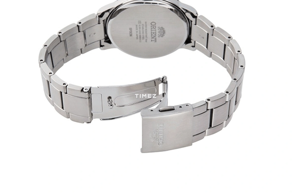 Orient,Contemporary 39mm,39mm,Stainless Steel,White,Quartz,Day,Glass,RA,RA-SP0002S
