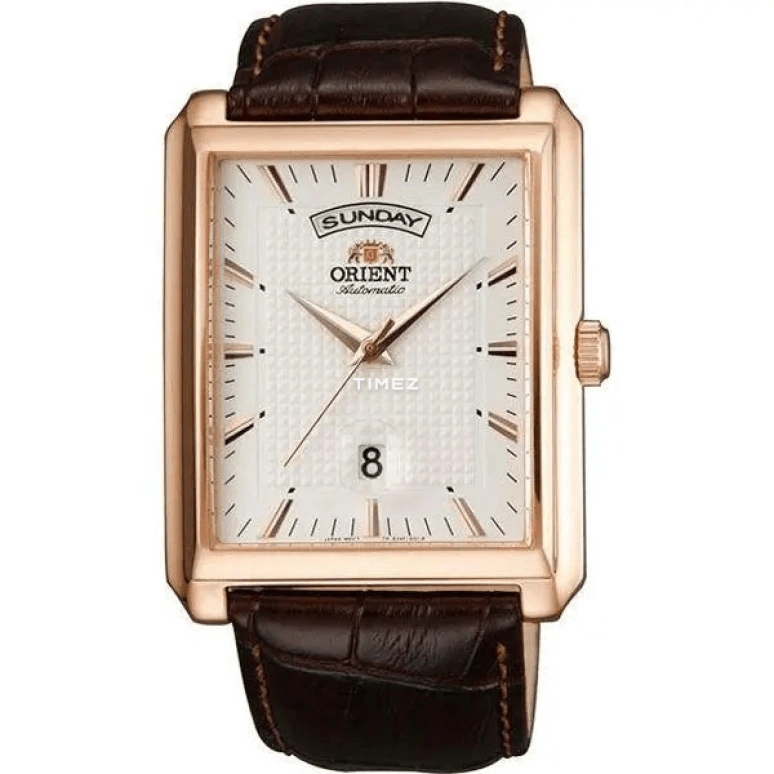 Orient,Other 36x46mm,36x46mm,Rose Gold,White,Automatic,Date,Day,EVAF002W