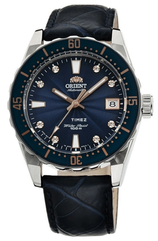 Orient,Sports 39mm,39mm,Stainless Steel,Blue,Automatic,Day,Sapphire,Crystal Glass,FAC0A004D