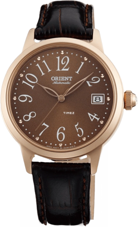 Orient,Other 35.50mm,35.50mm,Stainless Steel,Coffee,Automatic,Handwound,Day,Sapphire,Crystal Glass,FAC06001T