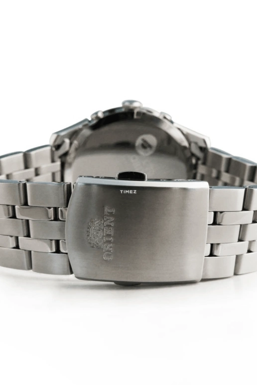 Orient,Classic 44mm,44mm,Stainless Steel,Black,Quartz,Chronograph,Day,FTW04003B