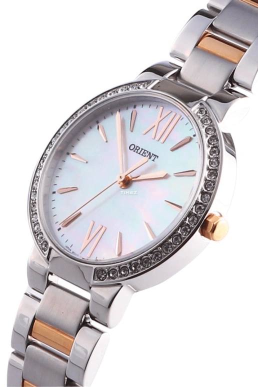 Orient,Other 30mm,30mm,Stainless Steel,White,Quartz,Hardlex,Glass,Round,FQC0M002W
