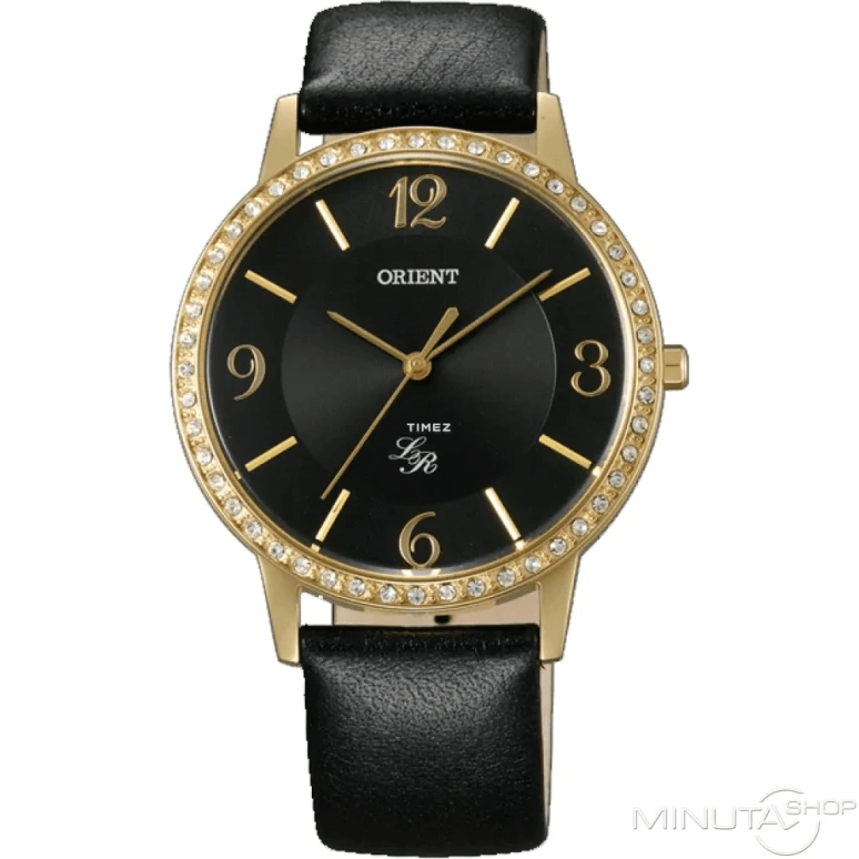 Orient,Other 37mm,37mm,Stainless Steel,Black,Quartz,Hardlex,Glass,Round,QC0H003B