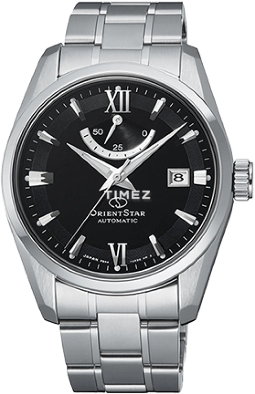 Orient,STAR 39.30mm,39.30mm,Stainless Steel,Black,Automatic,Handwound,Day,Power Reserve Indicator,RE,RE-AU0004B