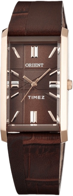 Orient,Other 22.50x39mm,22.50x39mm,Stainless Steel,Brown,Quartz,Hardlex,Glass,Rectangular,QCBH002T