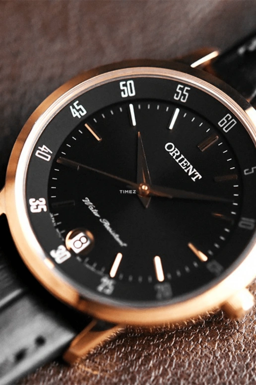 Orient,Other 31mm,31mm,Stainless Steel,Black,Quartz,Day,Sapphire,FUNG6001B