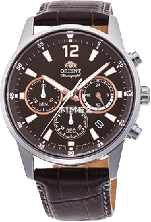 Orient,Sports 42mm,42mm,Stainless Steel,Brown,Quartz,Chronograph,Day,RA,RA-KV0006Y