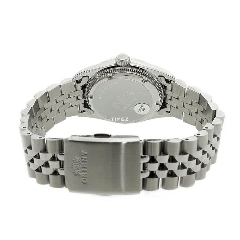 Orient,Classic 36.50mm,36.50mm,Stainless Steel,Black,Quartz,Day,Sapphire,Glass,FEV0J003B