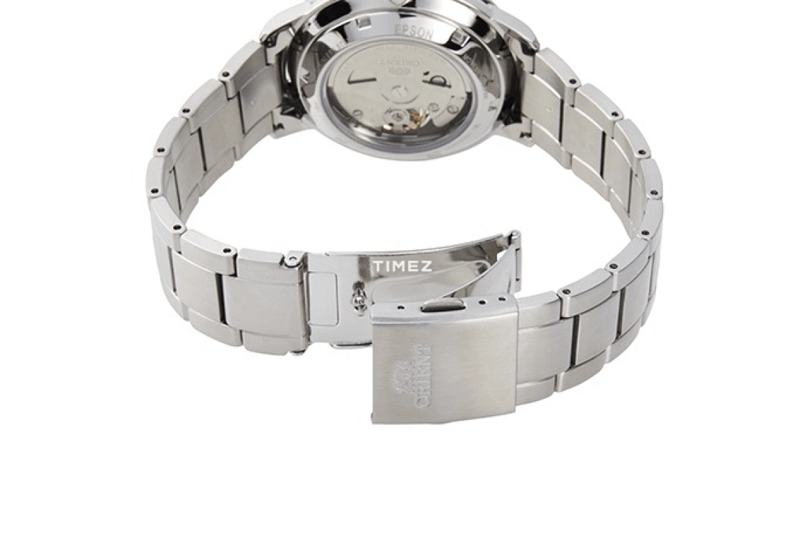 Orient,Classic 40mm,40mm,Stainless Steel,White,Automatic,Glass,Round,RA,RA-AR0102S