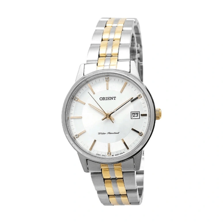 Orient,Other 32mm,32mm,Stainless Steel,White,Quartz,Day,Sapphire,Crystal Glass,FUNG7002W