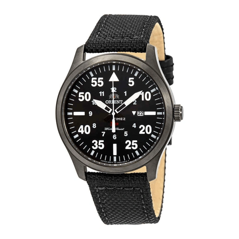 Orient,Sports 42mm,42mm,Stainless Steel,Black,Quartz,Day,Sapphire,Crystal Glass,FUNG2003B
