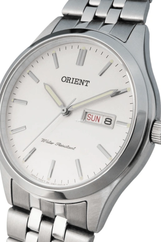 Orient,Other 37mm,37mm,Stainless Steel,White,Quartz,Date,Day,FUG1Y003W
