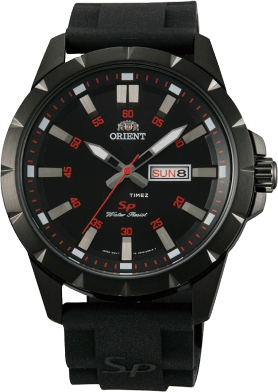 Orient,Sports 43mm,43mm,Stainless Steel,Black,Quartz,Date,Day,FUG1X00BB