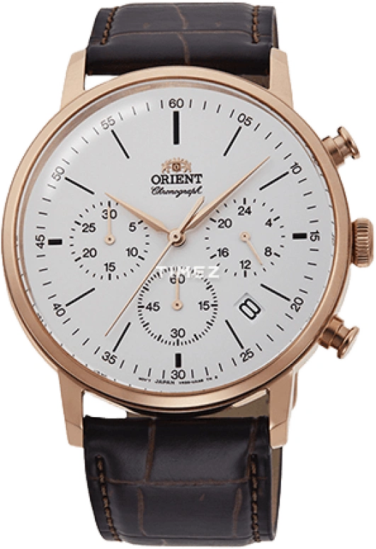 Orient,Classic 42.40mm,42.40mm,Stainless Steel,White,Quartz,Chronograph,Day,RA,RA-KV0403S