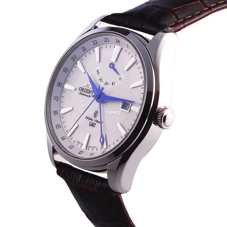 Orient,Classic 42mm,42mm,Stainless Steel,White,Handwound,Day,Power Reserve Indicator,Dule Time,SDJ05003W