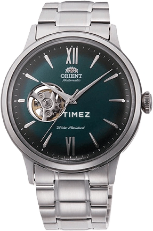 Orient,Classic 40.50mm,40.50mm,Stainless Steel,Green,Automatic,Glass,Round,RA,RA-AG0026E