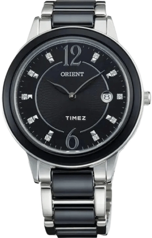 Orient,Other 38mm,38mm,Stainless Steel,Ceramic,Black,Quartz,Day,Hardlex,Glass,GW04003B
