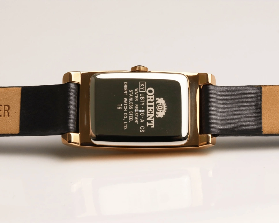 Orient,Other 15.70x31mm,15.70x31mm,Stainless Steel,Black,Quartz,Hardlex,Glass,Rectangular,UBTY003B