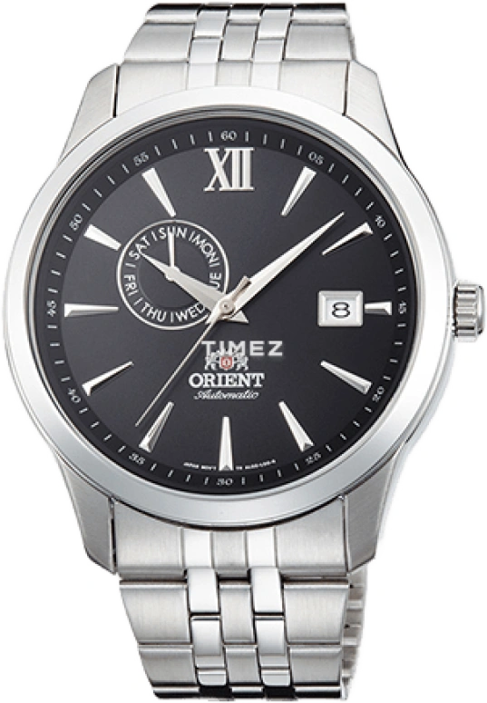 Orient,Contemporary 43mm,43mm,Stainless Steel,Black,Automatic,Date,Day,AL00002B