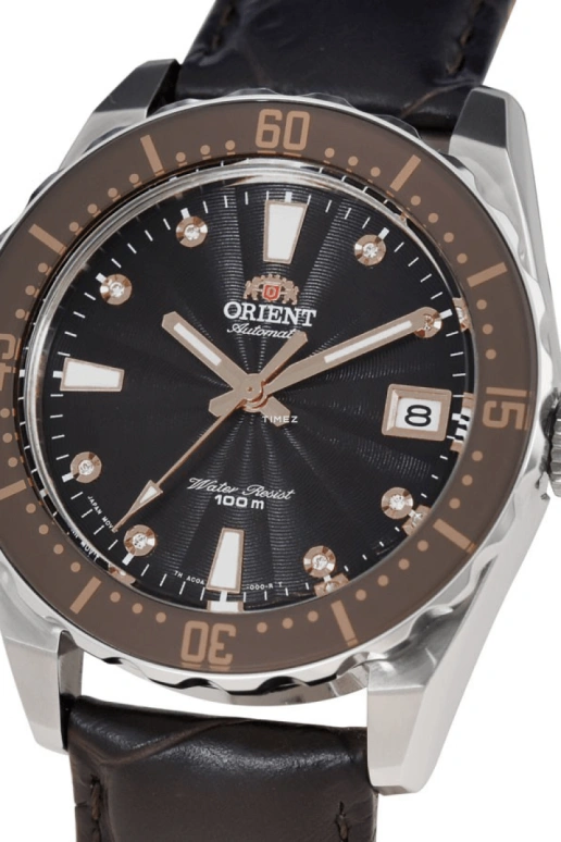 Orient,Other 39mm,39mm,Stainless Steel,Black,Automatic,Day,Sapphire,Crystal Glass,FAC0A005T