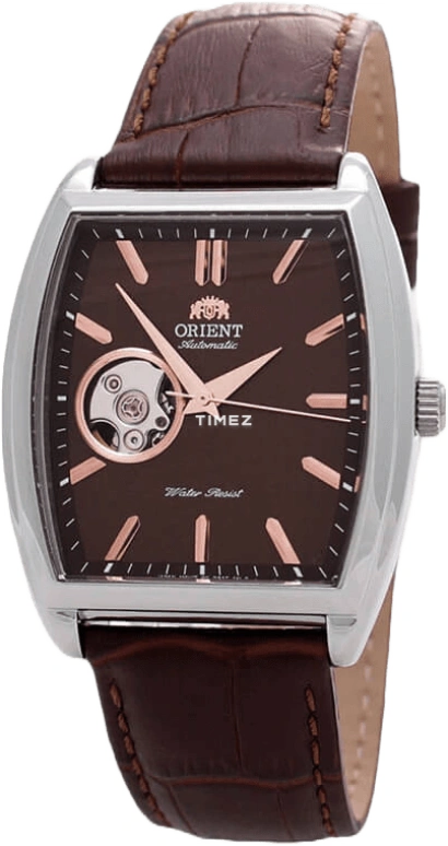 Orient,Classic 37x46mm,37x46mm,Stainless Steel,Brown,Automatic,Sapphire,Glass,Tonneau,FDBAF003T