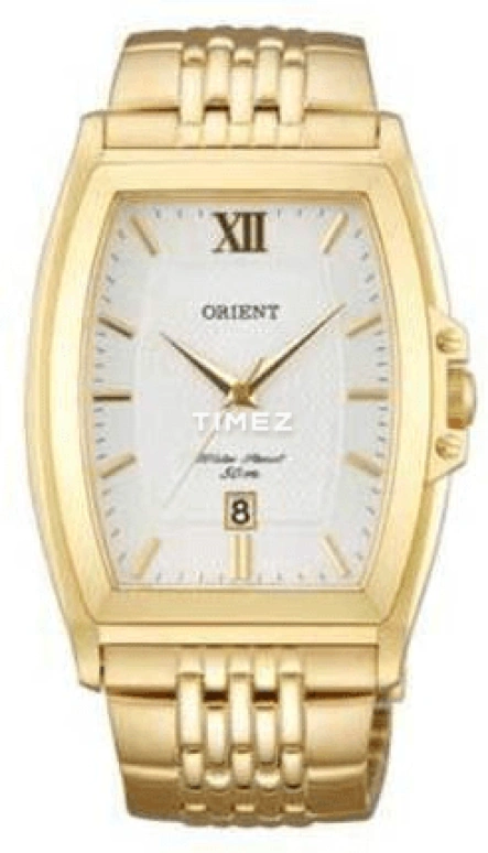 Orient,Sports 33x40mm,33x40mm,Stainless Steel,White,Quartz,Day,Tonneau,CUNDS001W