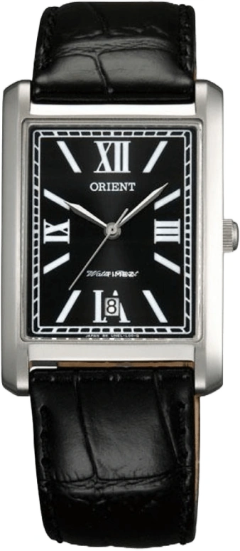 Orient,Other 39x27mm,39x27mm,Stainless Steel,Black,Quartz,Day,Glass,FUNEL003B