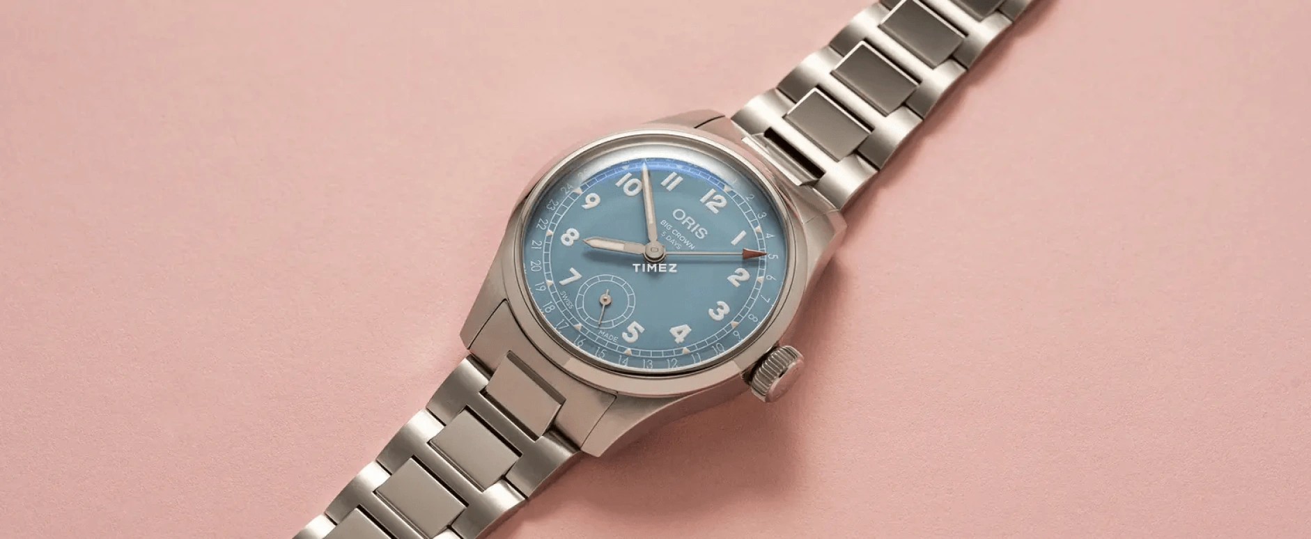 Oris,Big Crown 38mm,38mm,Stainless Steel,Blue,Handwound,Day,120hours,01 473 7786 4065,01 473 7786 4065-07 8 19 06