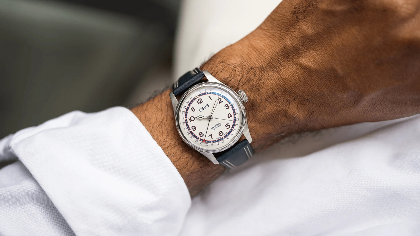 Oris,Big Crown 40mm,40mm,Stainless Steel,White,Automatic,Day,Sapphire,Crystal Glass,01 754 7785 4081,01 754 7785 4081-Set