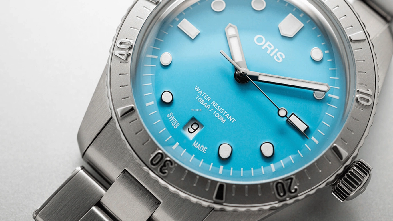 Oris,Divers 65 38mm,38mm,Stainless Steel,Blue,Automatic,Day,Sapphire,Crystal Glass,01 733 7771 4055,01 733 7771 4055-07 8 19 18