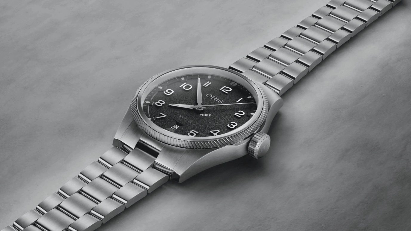 Oris,ProPilot 41mm,41mm,Stainless Steel,Black,Automatic,Day,41hours,01 733 7805 4164,01 733 7805 4164-07 8 20 04LC