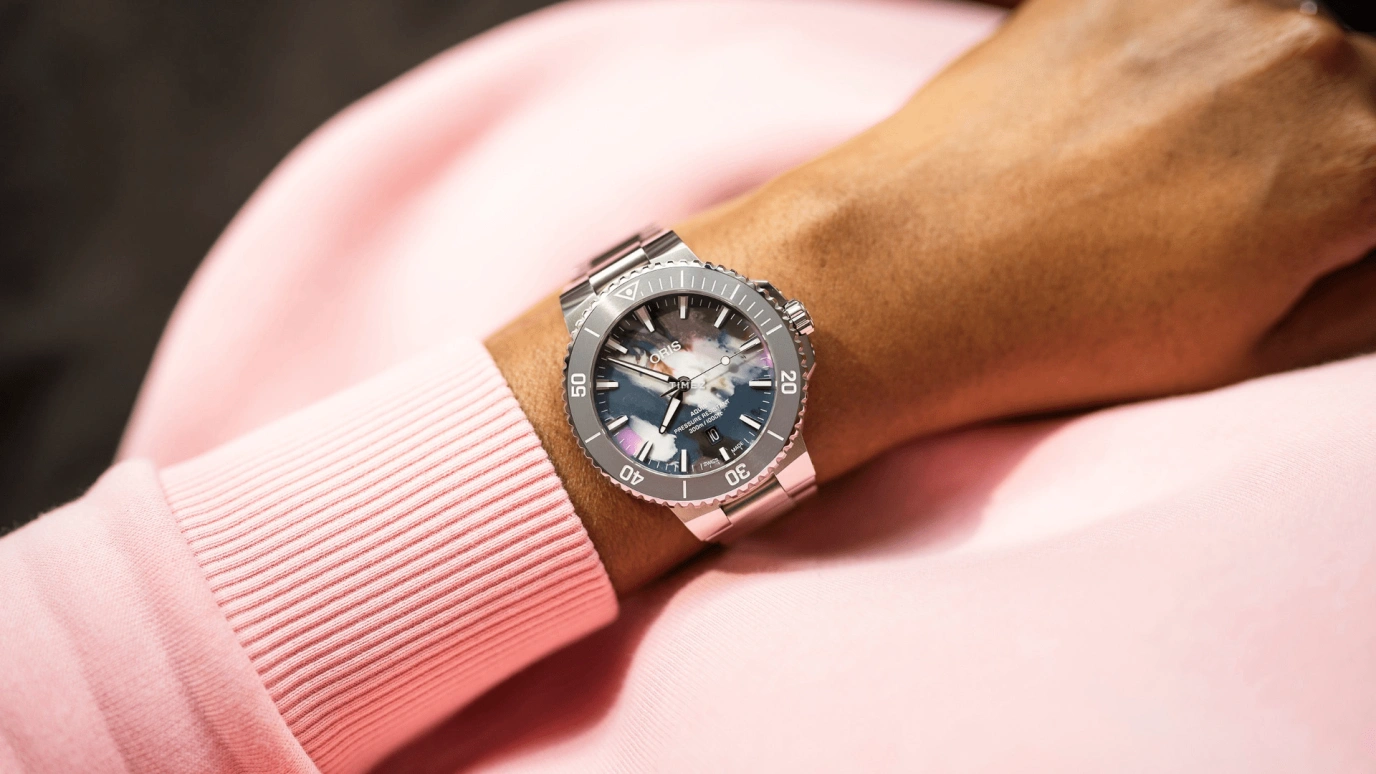 Oris,Aquis 43.50mm,43.50mm,Stainless Steel,Multi-Color,Automatic,Day,41hours,01 733 7789 4150,01 733 7789 4150-07 8 23 04PEB