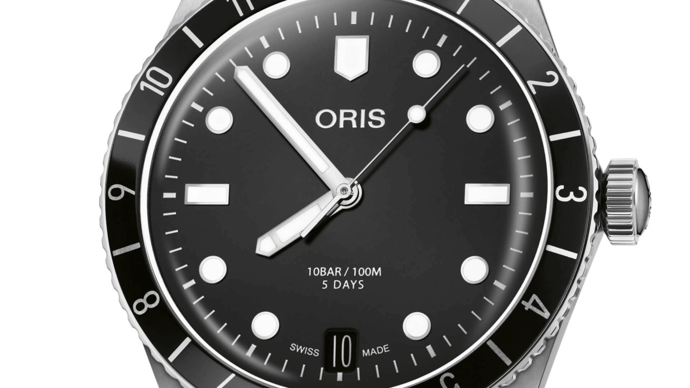Oris,Divers 40mm,40mm,Stainless Steel,Black,Automatic,Day,Sapphire,Crystal Glass,01 400 7772 4054,01 400 7772 4054-07 5 20 82