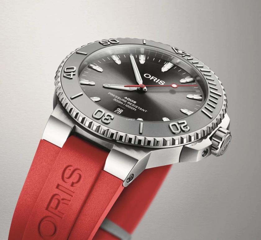 Oris,Aquis 43.50mm,43.50mm,Stainless Steel,Grey,Automatic,Day,41hours,01 733 7789 4153,01 733 7789 4153-07 4 23 36FC