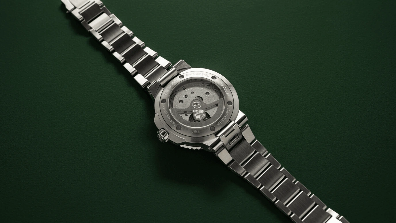 Oris,Aquis 41.50mm,41.50mm,Stainless Steel,Green,Automatic,Day,Sapphire,Crystal Glass,01 400 7769 4157,01 400 7769 4157-07 4 22 74FC