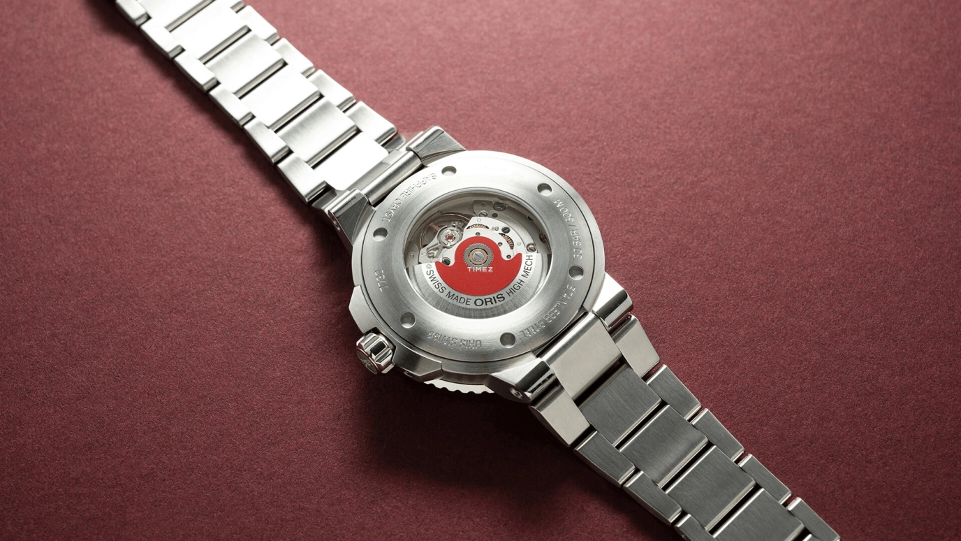 Oris,Aquis 43.50mm,43.50mm,Stainless Steel,Red,Automatic,Day,Sapphire,Crystal Glass,01 733 7730 4158,01 733 7730 4158-07 8 24 05PEB