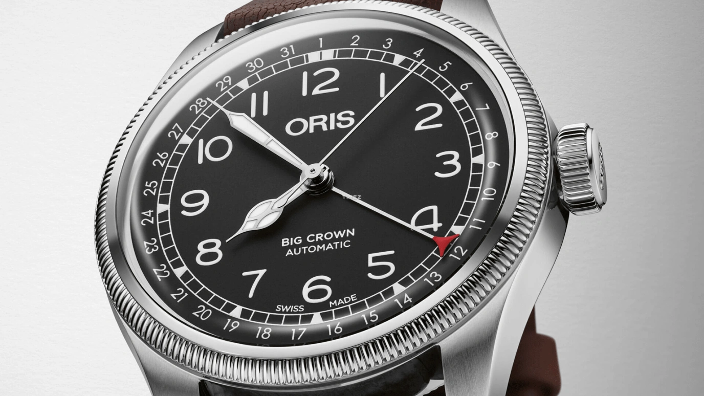 Oris,Aviation 40mm,40mm,Stainless Steel,Black,Automatic,Day,38hours,01 754 7785 4084,01 754 7785 4084-Set