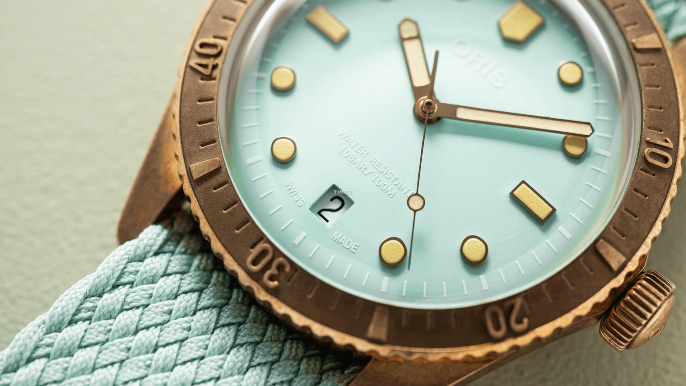 Oris,Divers 65 38mm,38mm,Bronze,Green,Automatic,Day,38hours,01 733 7771 3157,01 733 7771 3157-07 3 19 03BRS