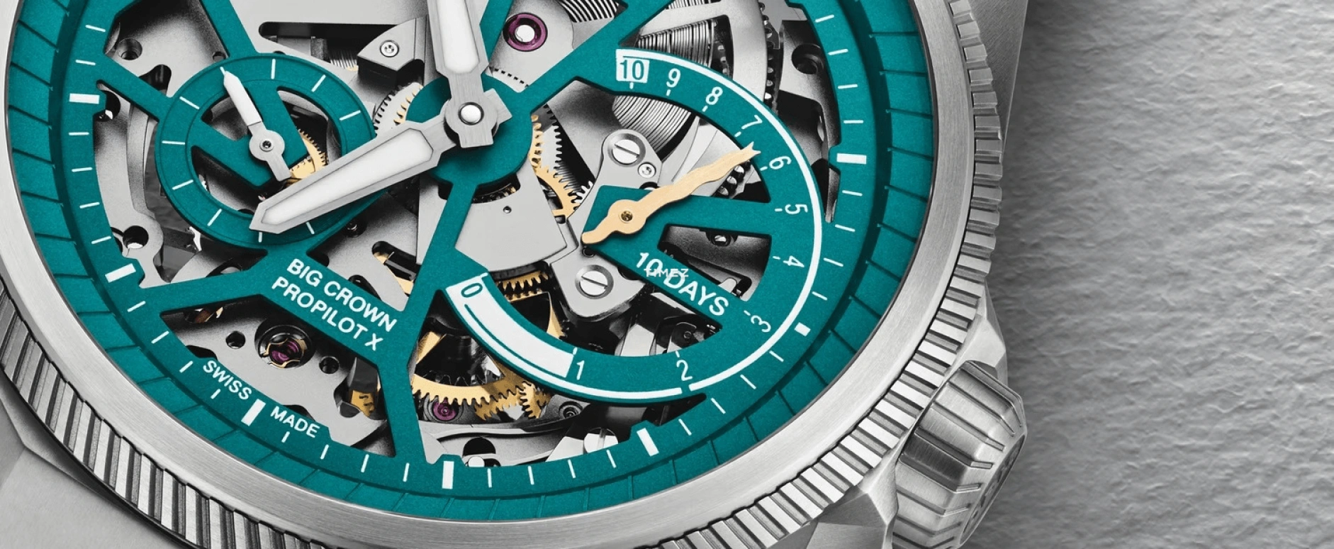 Oris,ProPilot X 44mm,44mm,Titanium,Cyan,Handwound,Power Reserve Indicator,240hours,01 115 7759 7117,01 115 7759 7117-Set
