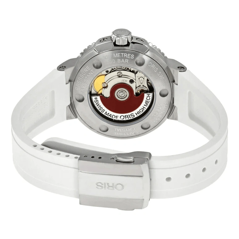 Oris,Aquis 36mm,36mm,Stainless Steel,White,Automatic,Day,41hours,01 733 7652 4356,01 733 7652 4356-07 4 18 31