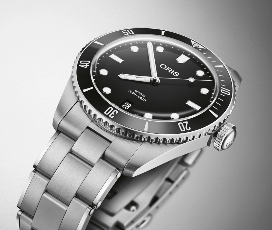 Oris,Divers 39mm,39mm,Stainless Steel,Black,Automatic,Day,41hours,01 733 7795 4054,01 733 7795 4054-Set