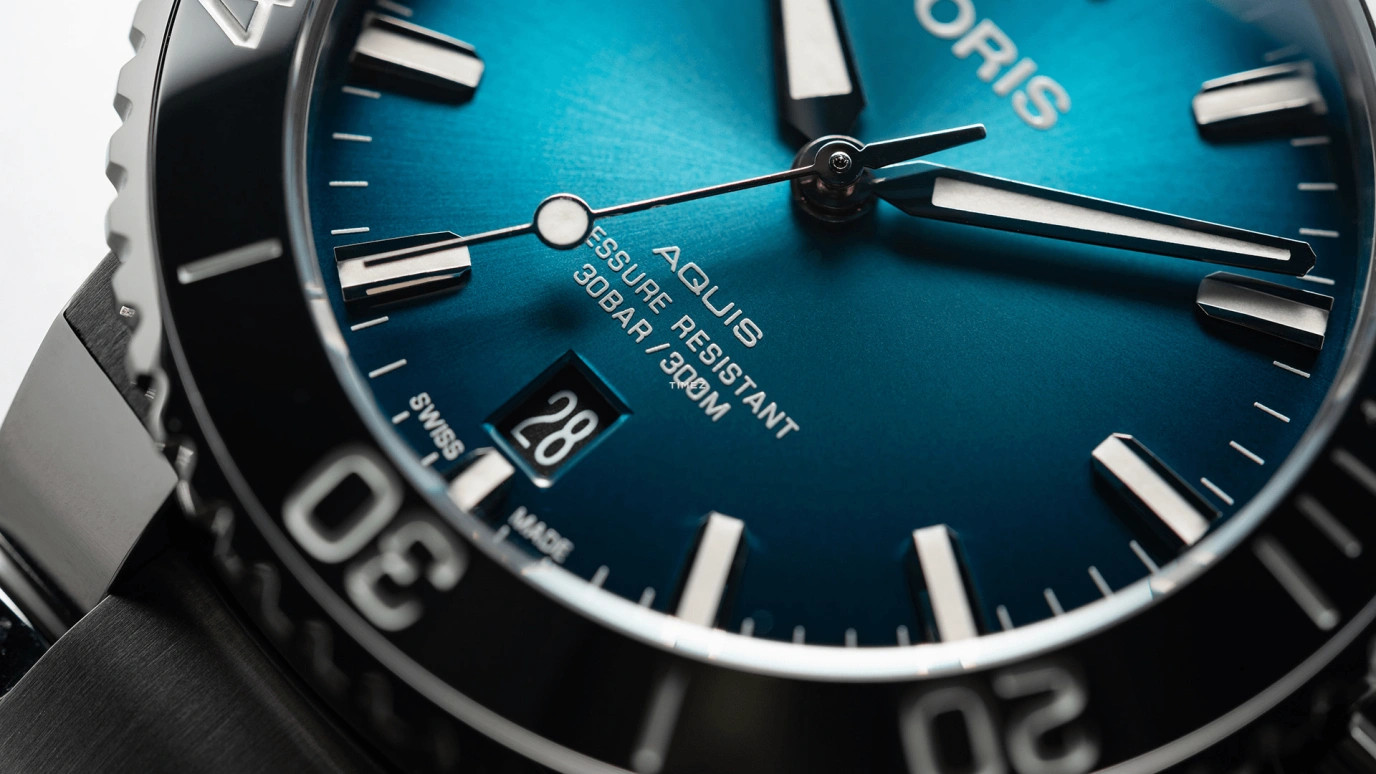 Oris,Aquis 39.50mm,39.50mm,Stainless Steel,Blue,Automatic,Day,41hours,01 733 7732 4155,01 733 7732 4155-07 8 21 05PEB